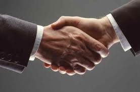 Shaking hands image