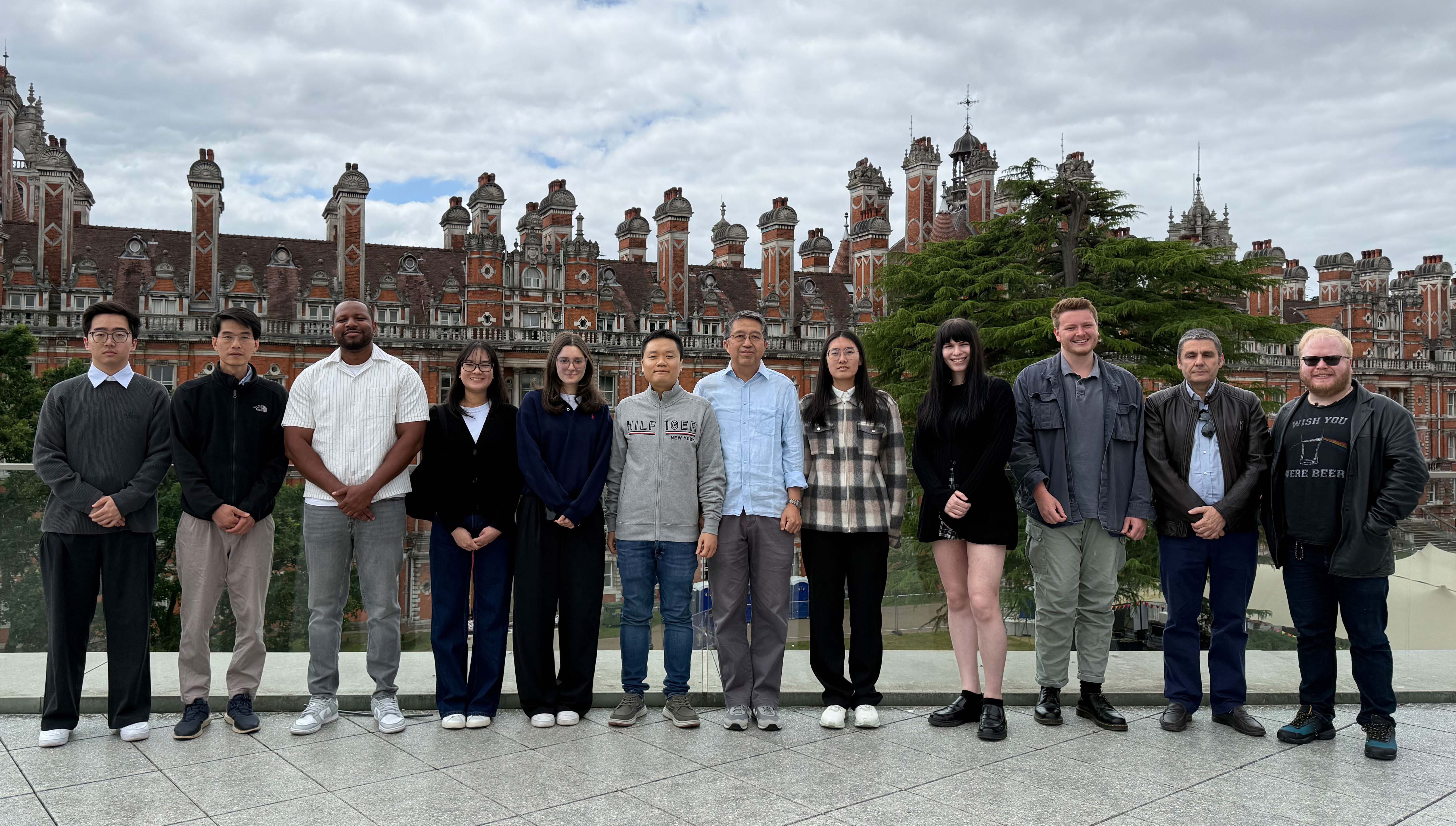 Picture with PhD students and RAs